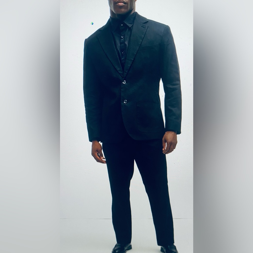 Men’s Black Solid Blazer
